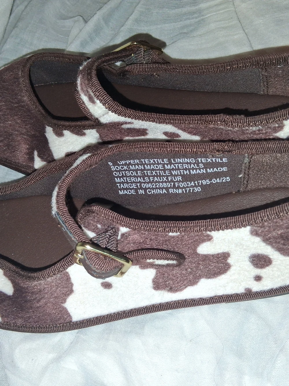 Universal Thread Cow Print Ballet Flats - Picture 3 of 7
